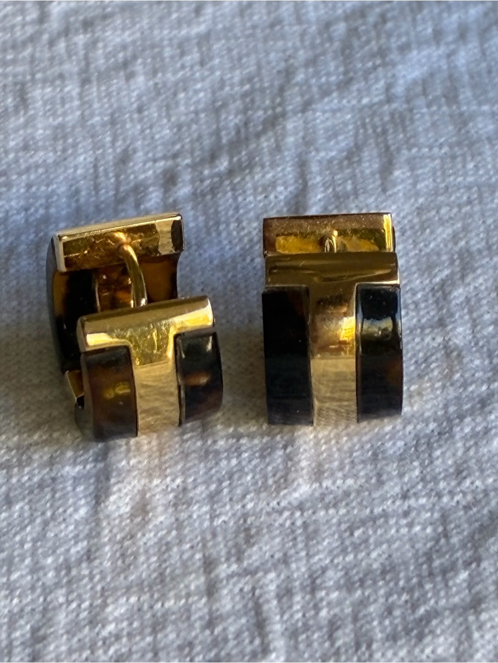Tory Burch Tortoise Huggie Earrings